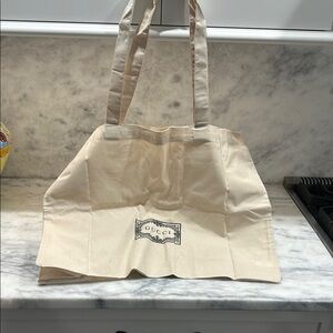 Gucci Cream Canvas Tote